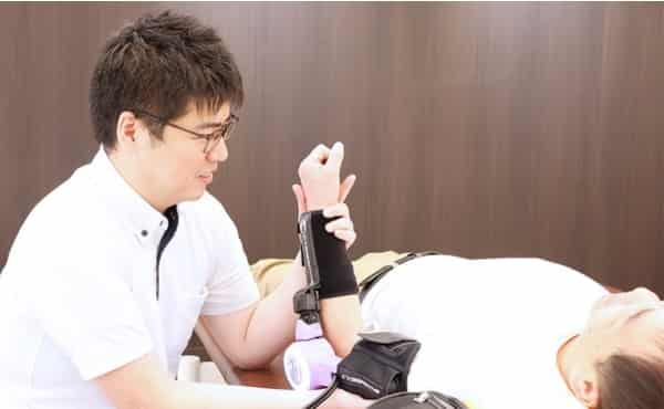 リハビリの効果を体感することができる