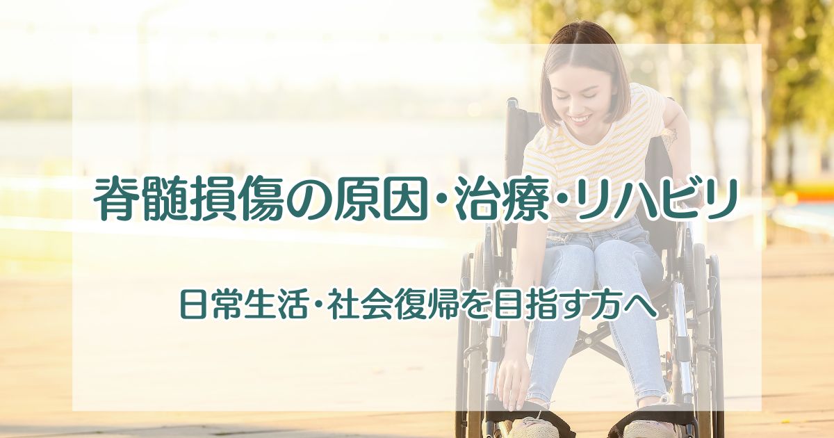 脊髄損傷の原因・治療・リハビリ【日常生活・社会復帰を目指す方へ】