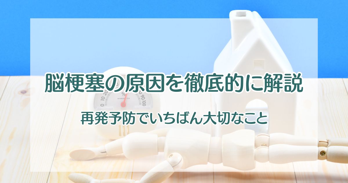 脳梗塞の原因を徹底的に解説します【再発予防でいちばん大切なこと】